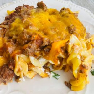 A close up of a plate with food on it